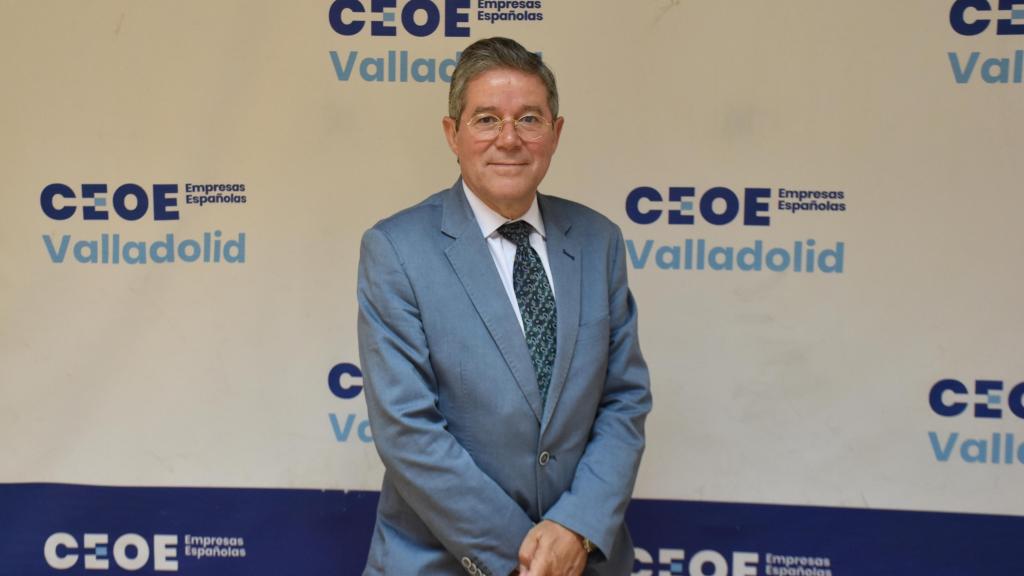 Carlos Magdaleno, durante una entrevista con El Español - Noticias de Castilla y León en la sede de CEOE Valladolid