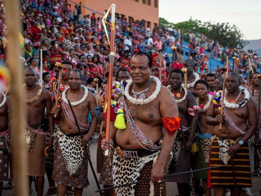 Mswati III, rey de Esuatini, en una foto de archivo de 2018.