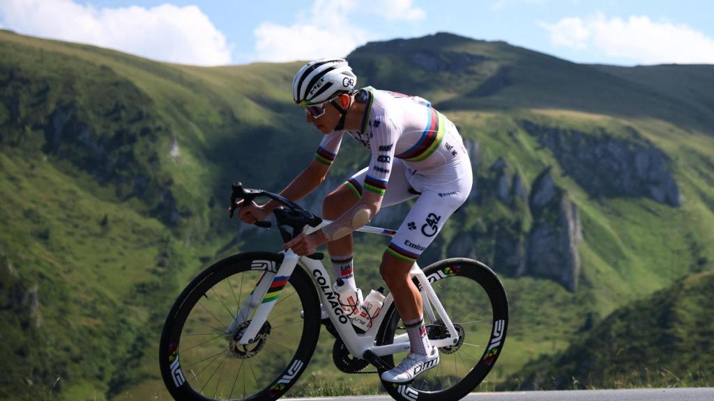 Tadej Pogaçar, durante la etapa 12 del Tour de Francia, este jueves.