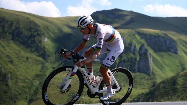 Tadej Pogaçar, durante la etapa 12 del Tour de Francia, este jueves.