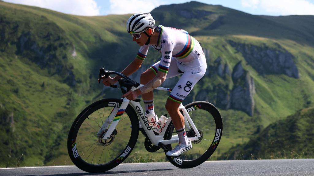 Tadej Pogaçar, durante la etapa 12 del Tour de Francia, este jueves.