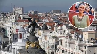 Victoria Federica y la vista de Madrid desde las alturas.