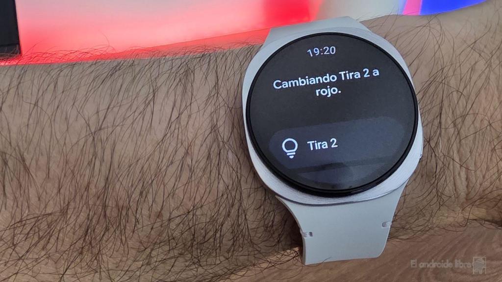 Usando Google Home en el Samsung Galaxy Watch 8