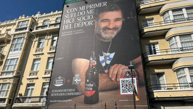 Rafa, el del Chafán, protagoniza la campaña de Estrella Galicia con motivo del patrocinio del Dépor