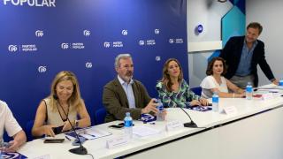 Los dirigentes del PP, este jueves.