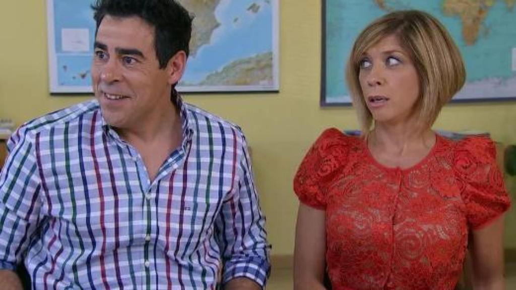 Pablo Chiapella y Eva Isanta en 'La que se avecina'.
