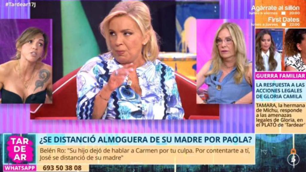 Paola Olmedo y Belén Rodríguez en 'Tardear'.