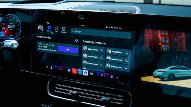 Microsoft Teams en el Mercedes-Benz CLA 2026