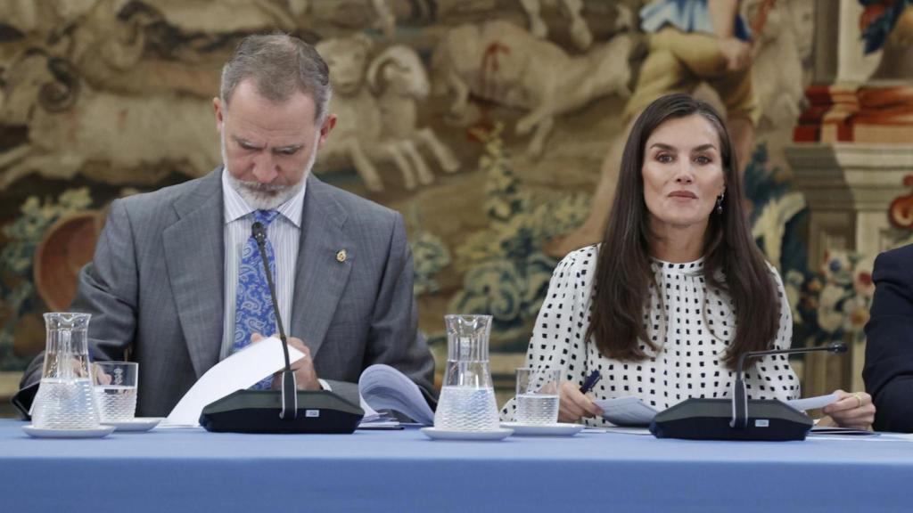 Los Reyes, durante la reunión.