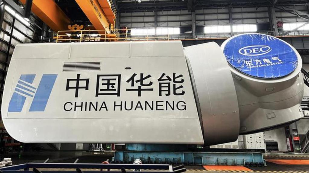 La nueva turbina eólica flotante china.
