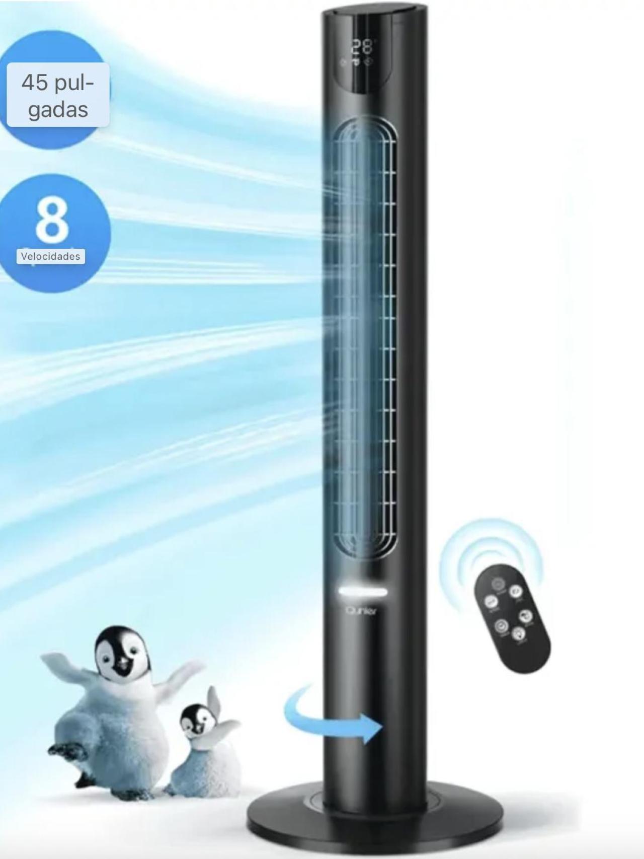 Este ventilador también cuenta con una gran fuerza para distribuir el aire.