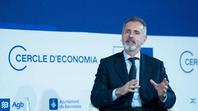 El presidente de Telefónica, Marc Murtra, durante una intervención en el Cercle d'Economia