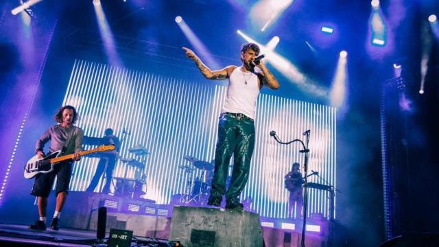 Dani Fernández en concierto.