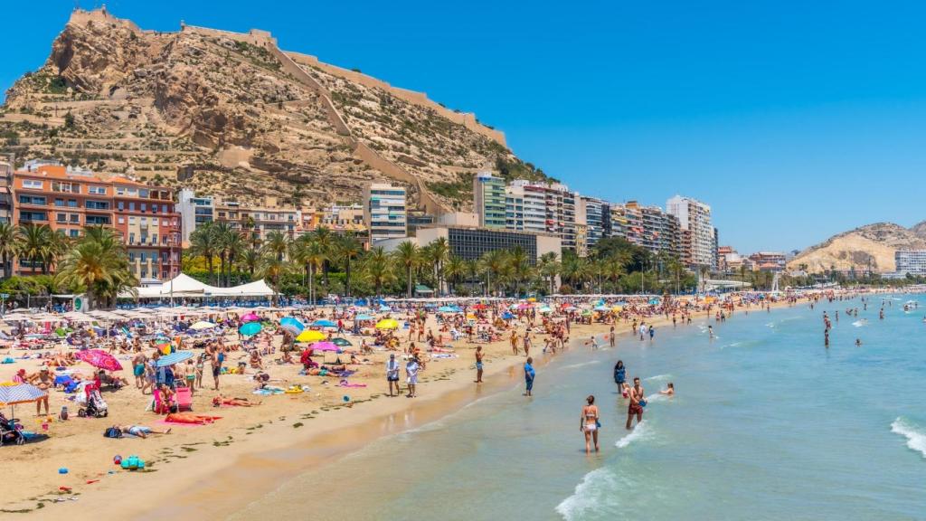 La playa del Postiguet, Alicante