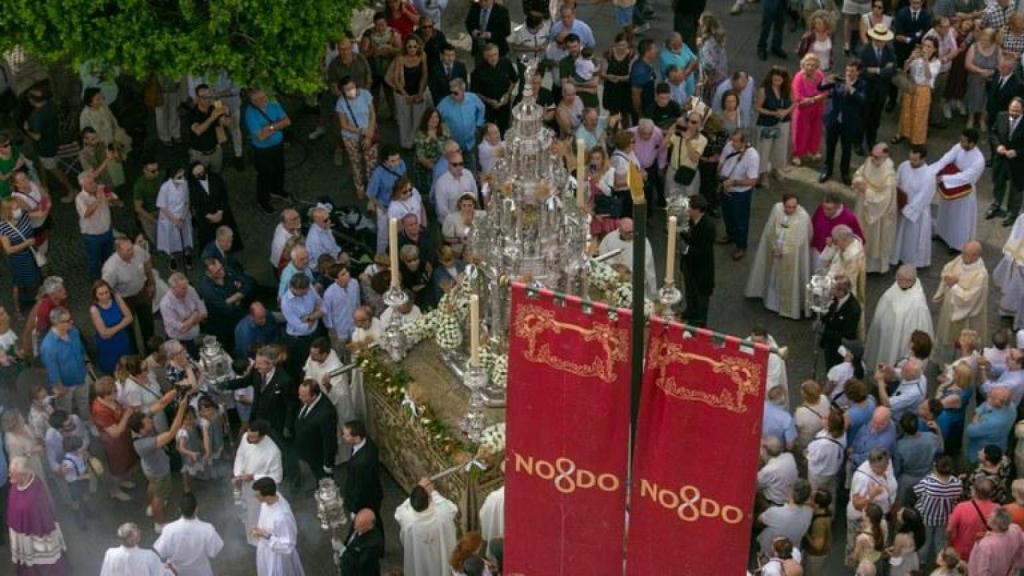 Imagen de la procesión del Corpus Christi