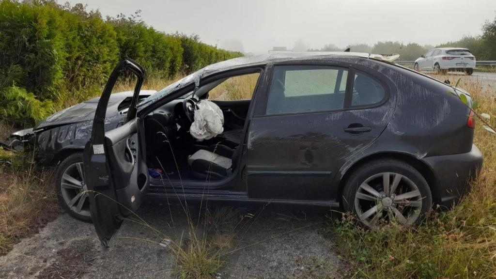 Cinco personas resultan heridas en un accidente en Aranga (A Coruña).