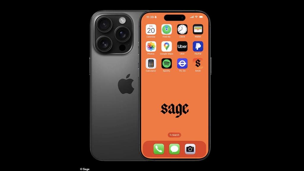 Concepto del Sage Phone de Techless.