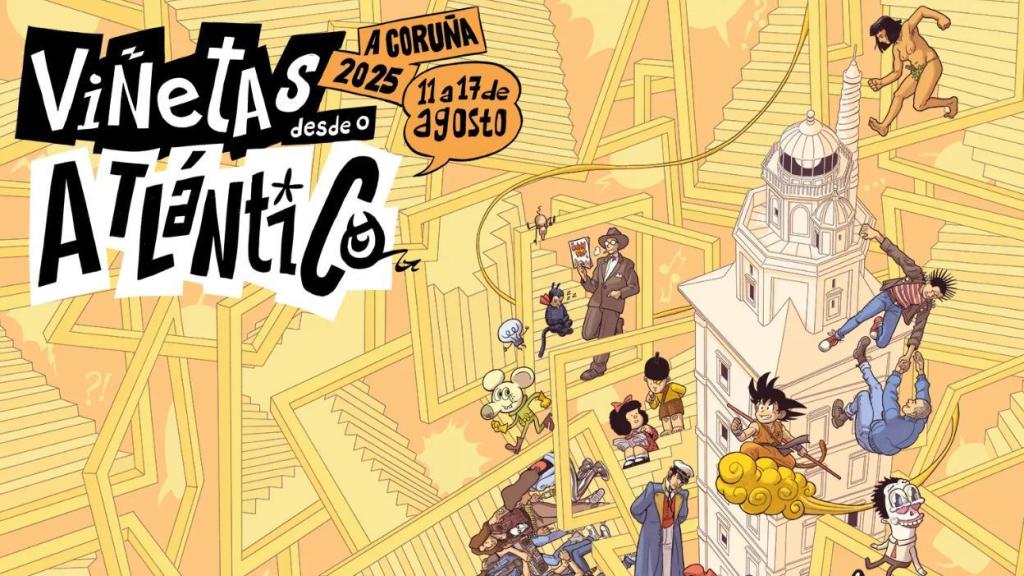 Cartel de la edición 2025 de Viñetas desde o Atlántico