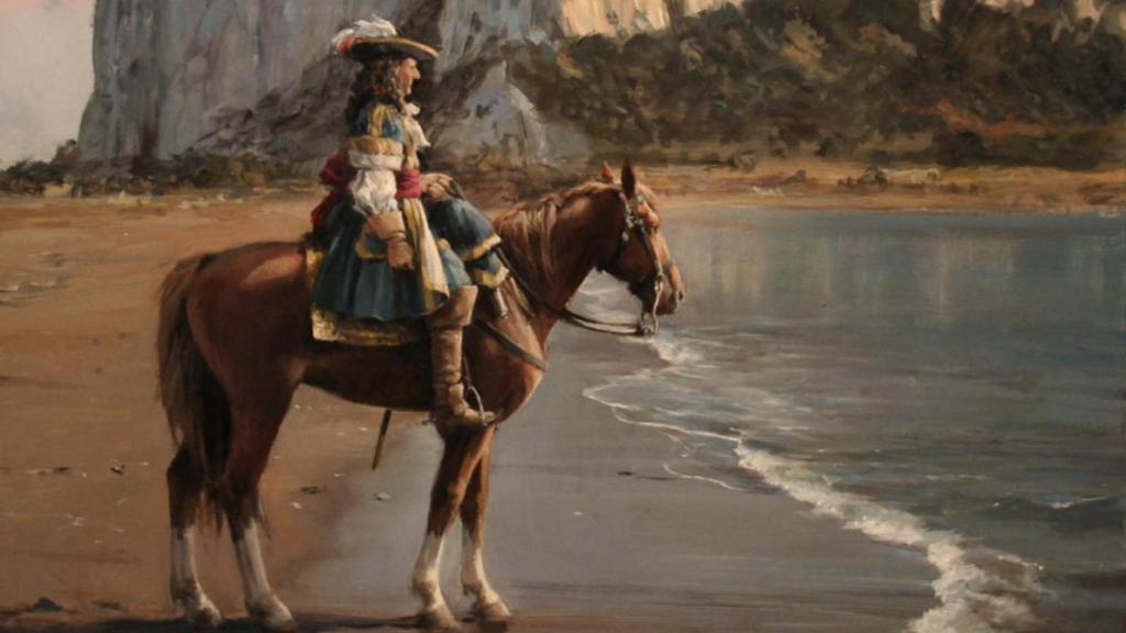 Diego Gómez de Salinas. 'El último de Gibraltar' de Augusto Ferrer Dalmau.
