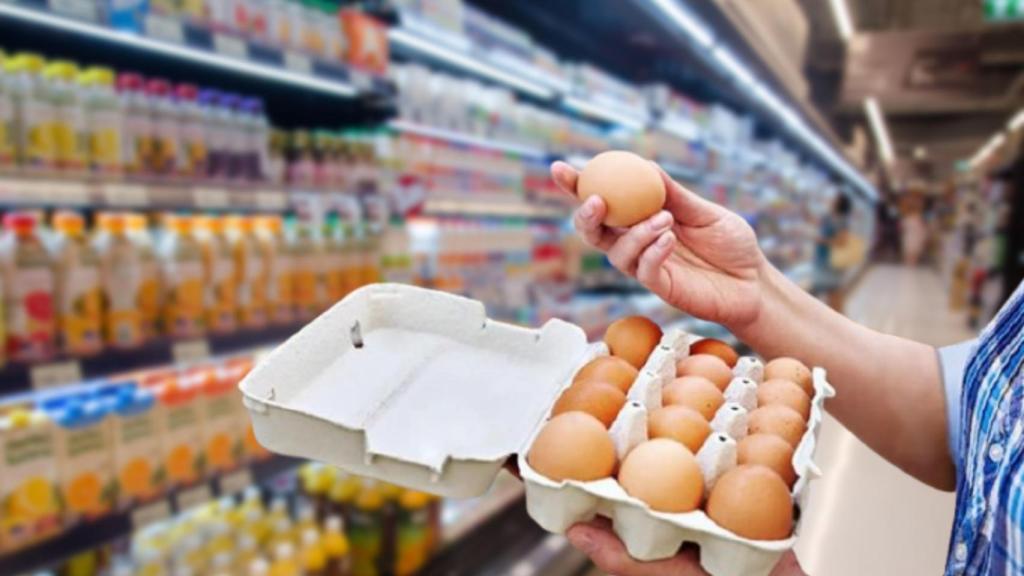 Huevos de un supermercado.