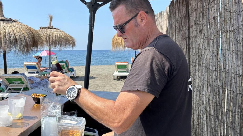 Nino, hamaquero en Málaga.