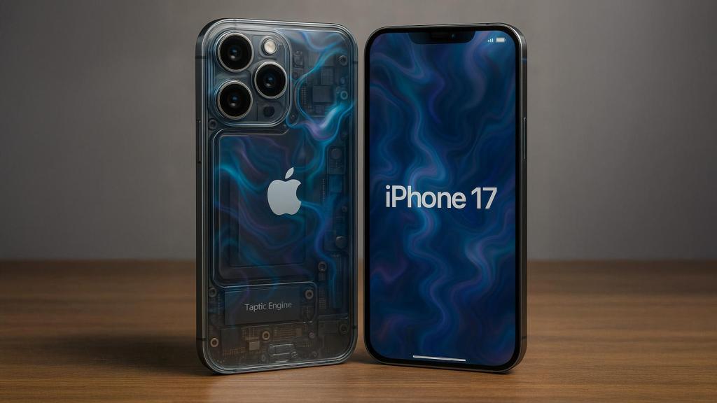 Concepto de un iPhone con Liquid Glass.