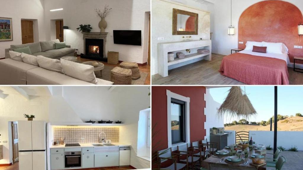 El interior de Finca Rural Bini Aumaia en Menorca.