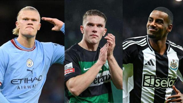 Haaland, Gyökeres e Isak.