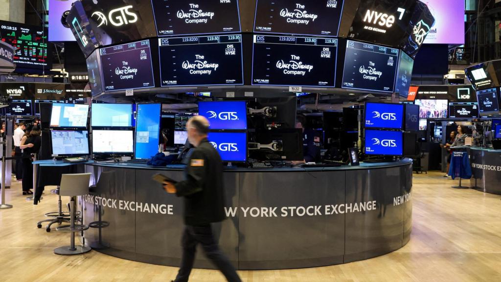 Interior del edificio de la Bolsa de Nueva York.