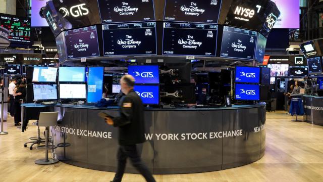 Interior del edificio de la Bolsa de Nueva York.