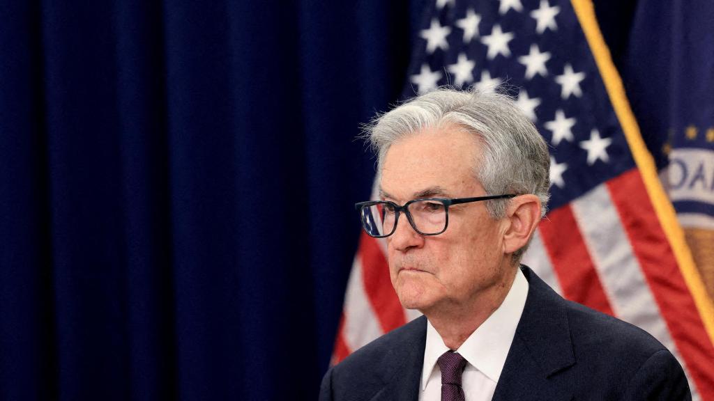 El presidente de la Fed, Jerome Powell, durante una rueda de prensa.