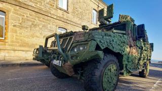 Vamtac con el camuflaje de Saab