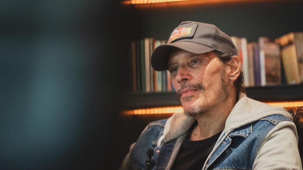 El actor, durante la entrevista.