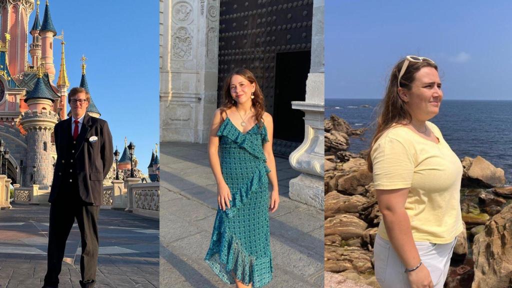 Alberto, Rocío y Clara, tres de los graduados en las carreras con las notas de corte más bajas de Sevilla.