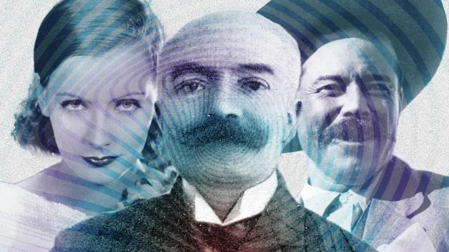 Greta Garbo, Emilio Salgari y Pancho Villa. Diseño: Rubén Vique