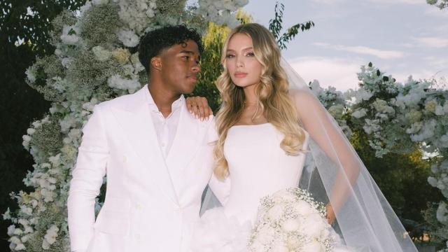 Endrick Felipe y Gabriely Miranda, en una fotografía de redes sociales compartida este viernes, 18 de julio.