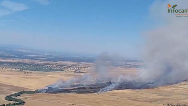 Incendio en Maqueda (Toledo). Foto: Plan Infocam.