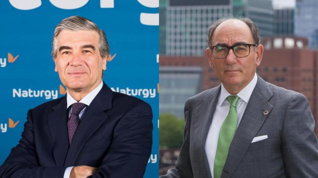 De izq. a dcha.: Francisco Reynés, presidente de Naturgy, e Ignacio Galán, presidente de Iberdrola.