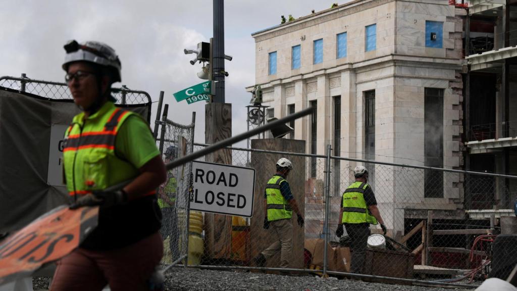 Las obras de la sede de la Fed continúan.