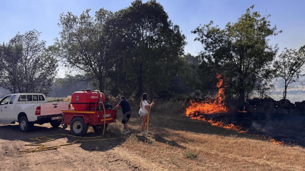 Incendio en una de las zonas afectadas