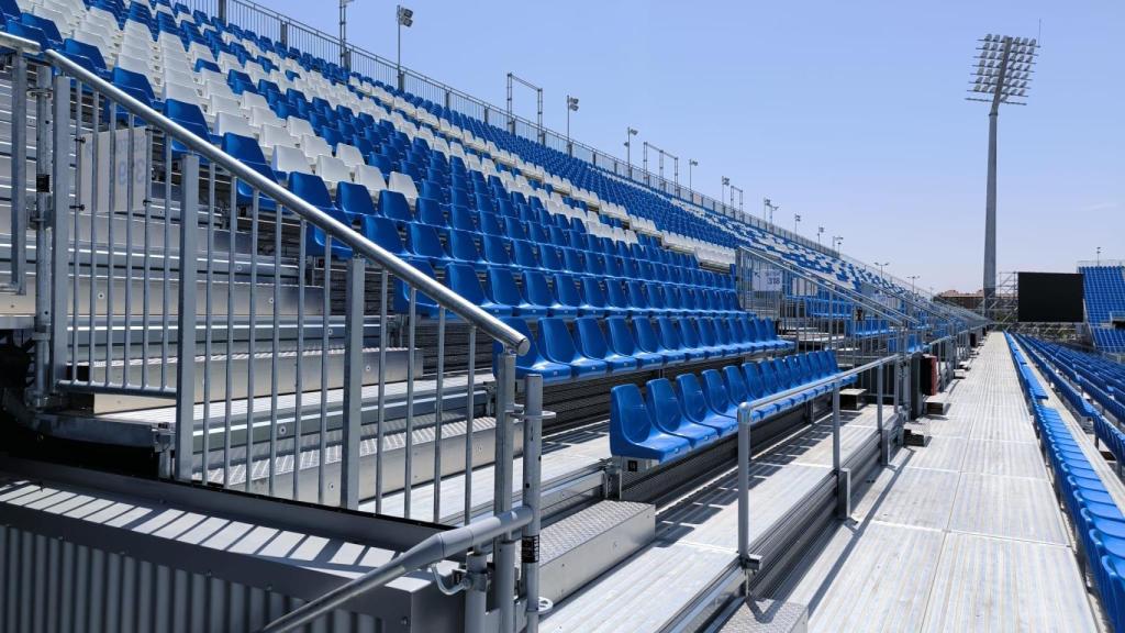 El Ibercaja Estadio, desde dentro.
