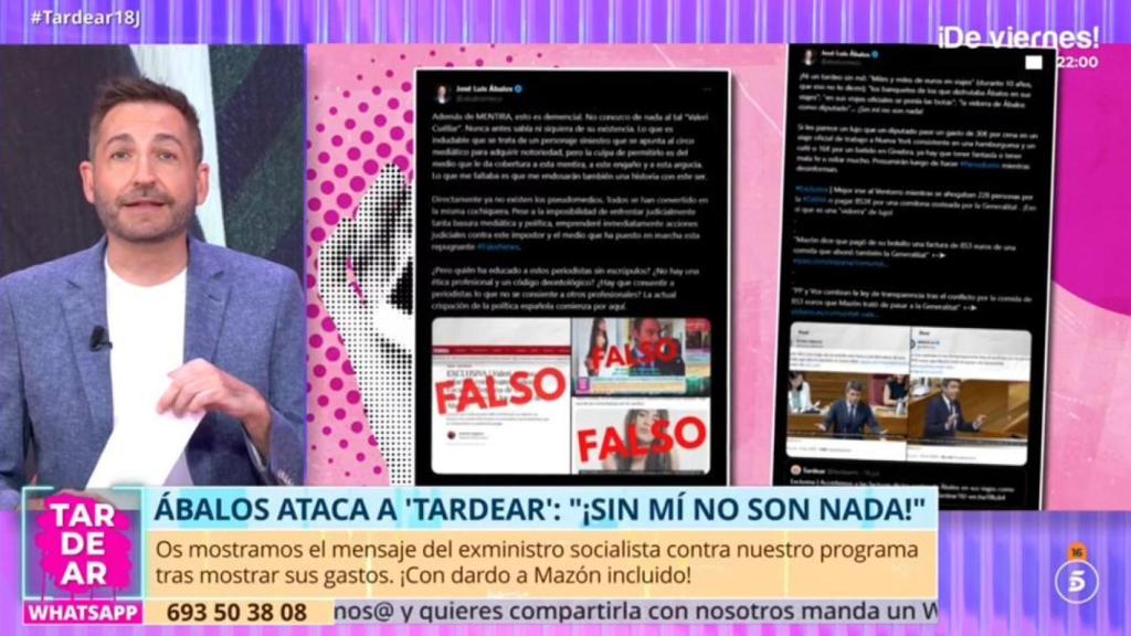 Frank Blanco responde al tuit de Ábalos.