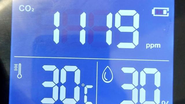 Mediciones hechas por los trabajadores del Hospital Virgen de la Luz de Cuenca.