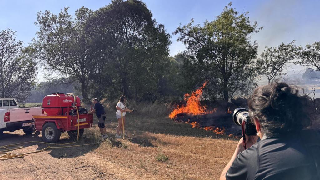 El incendio en Navaluenga