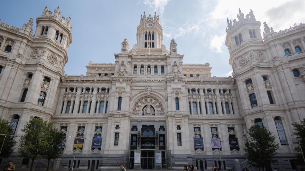 Fachada de la sede del Ayuntamiento en Cibeles.