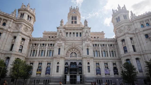 Fachada de la sede del Ayuntamiento en Cibeles.