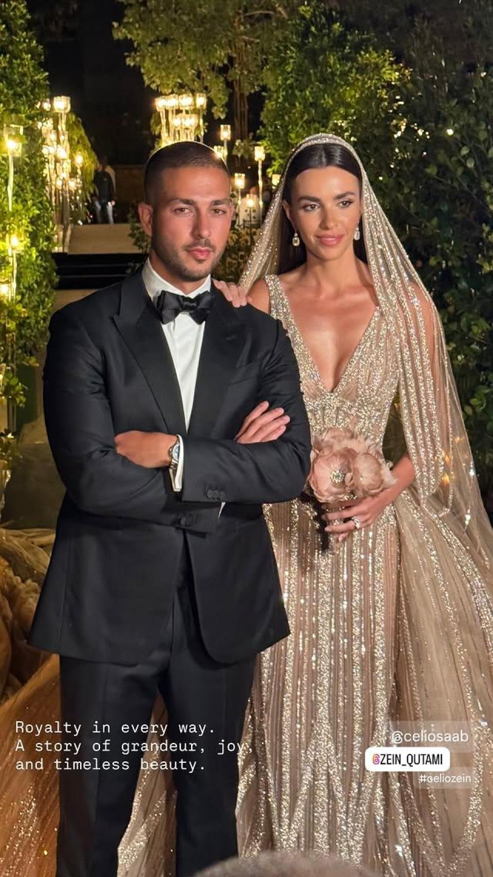 El hijo de Elie Saab, en su boda con Zein Qutami.