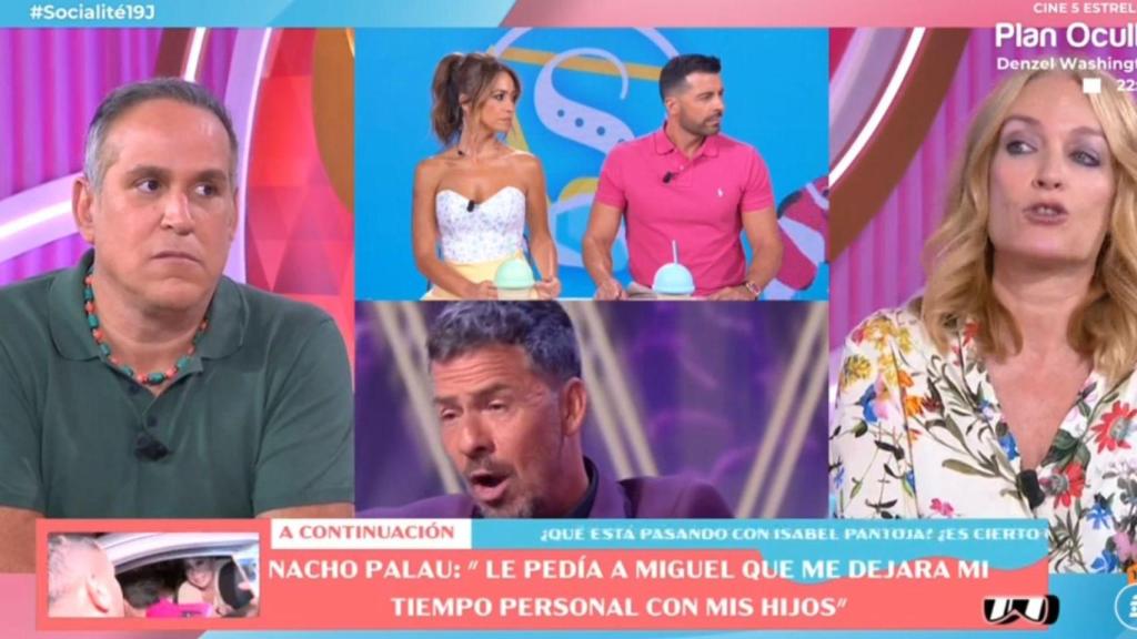 Colaboradores en plató.