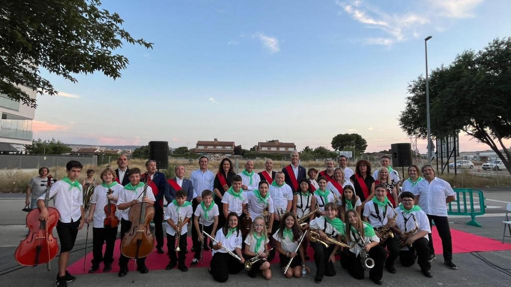 La alcaldesa de Cuarte, Elena Lacalle, con la banda.