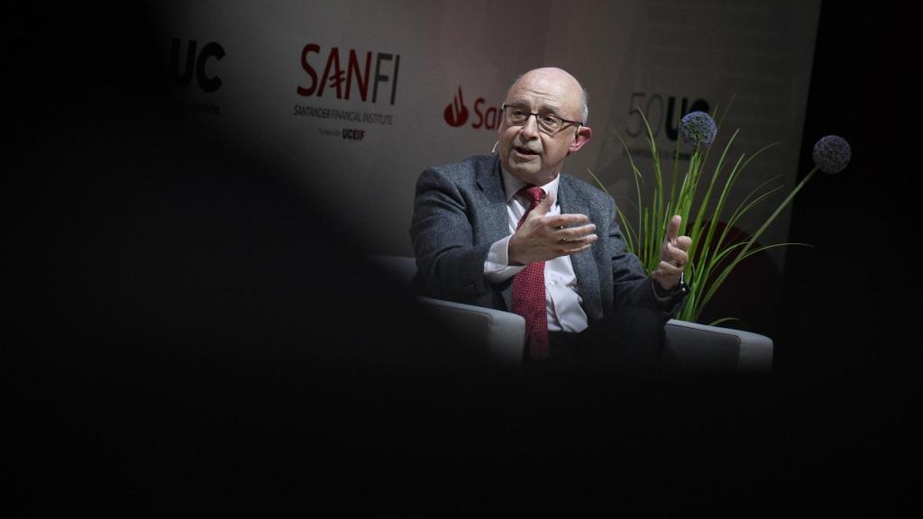 El exministro de Hacienda Cristóbal Montoro, en un acto celebrado en 2023.